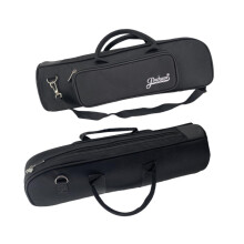 Trumpet Gig Bag 1200D Oxford Durable Lightweight Case with Reinforced Padding and Adjustable Strap Black