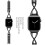 Μεταλλικό λουράκι Apple Watch συμβατό με Bling, για γυναίκες: Εύκολη ρύθμιση με 5
