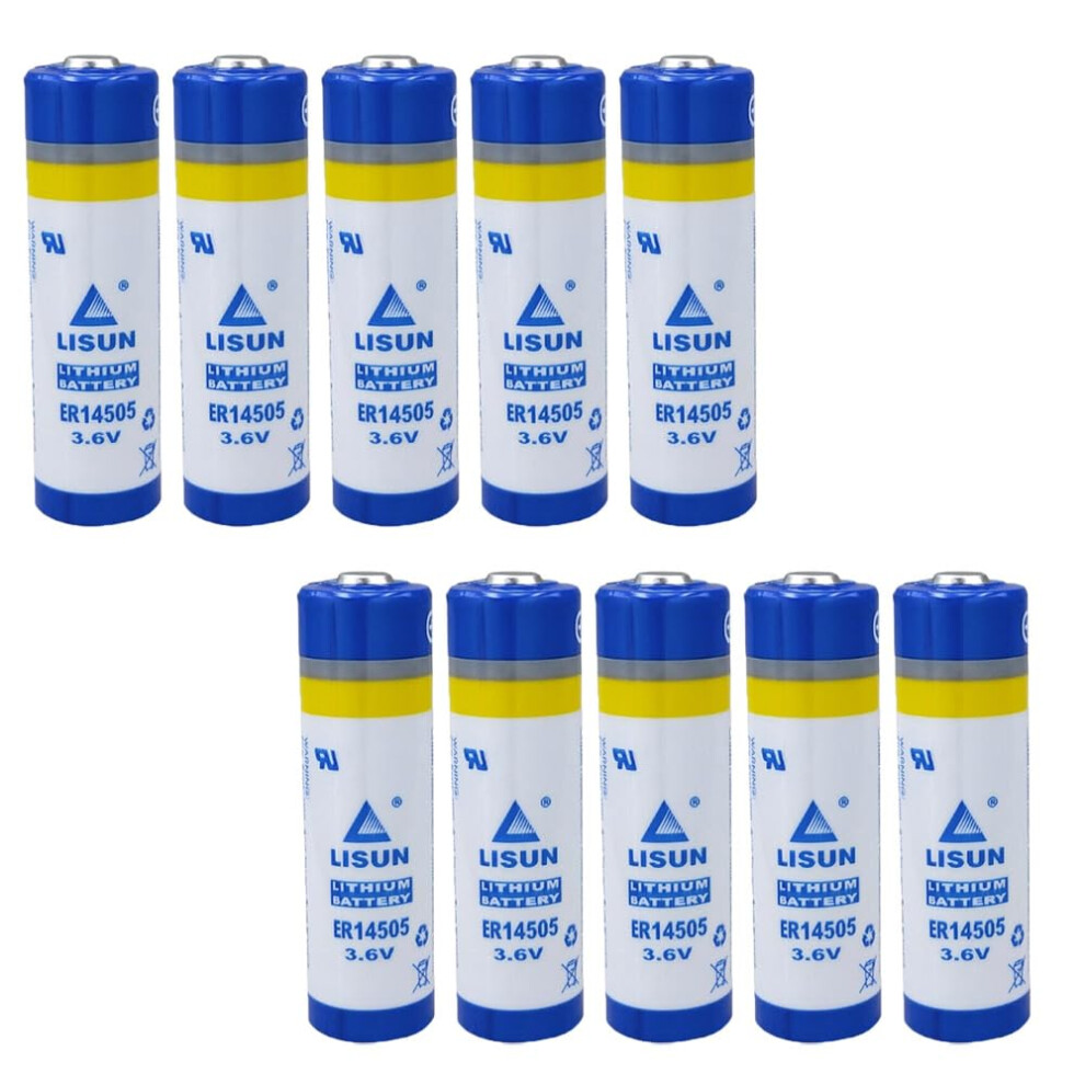 Er14505 3.6V Aa Lithium Battery 2400Mah Long Runtime Power Pack For Flashlights (10 Pack) 9330225674177