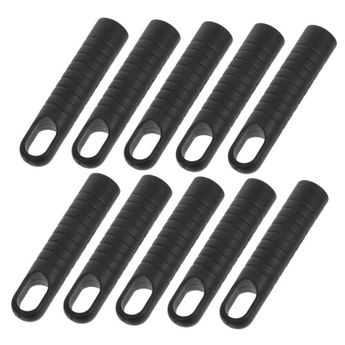 10pcs Plastic Mop Handle End Caps Replacement Set with Secure Grip and Hanging Hook