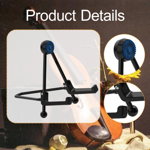 Foldable A Frame Guitar Stand with Non Slip Base and Padded Support for Ukulele Mandolin Violin 1
