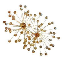 Romance Handmade Crystal Drop Earrings For Women Sparkling-Gold