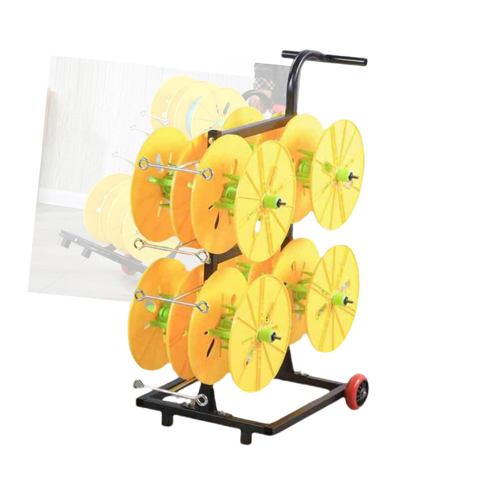 Wire Spool Rack And Cable Caddy, Multiaxle Organizer With 8 Rods For Industrial Wire Storage 9310869797616