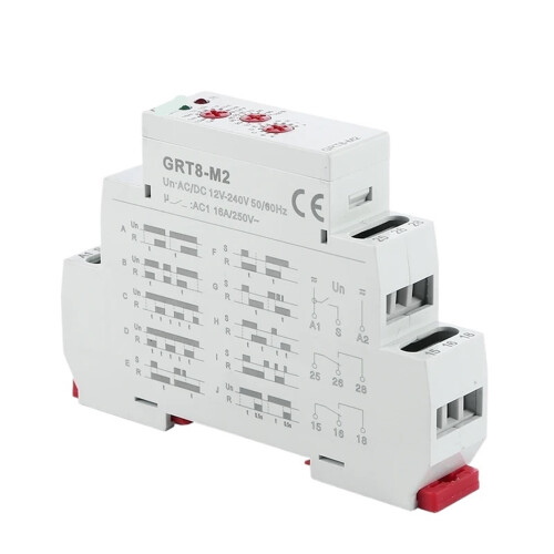 1pcs Multifunction Timer Relay 12V 24V 220V GRT8M1 ACDC12V240V Adjustable Time Delay 10 Functions Wide Range 2