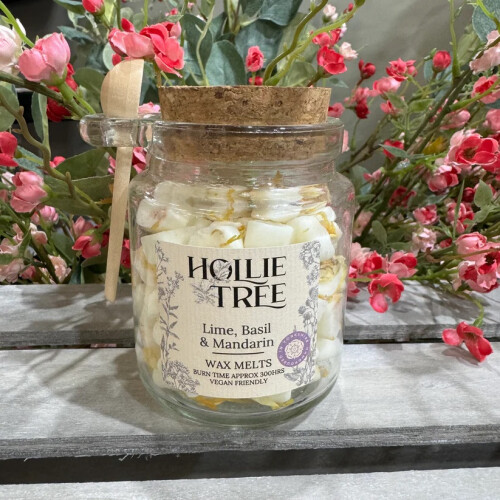Hollie Tree Melting Pot Wax Melts - Lime, Basil & Mandarin