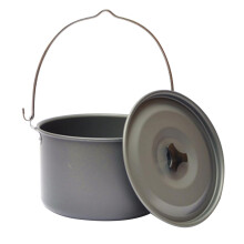 Camping Cookware Hanging Camping Pot with Foldable Handle for Tripod Cooking and Outdoor Campfire