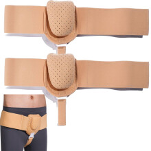 Adjustable Inguinal Hernia Belt for Men and Women with Targeted Pressure Pads, Comfortable Elastic Fit, Left or Right Side (2pcs)
