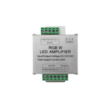 RGBW LED Light Strip Signal Repeater Controller 24A with Smooth Dimming Control and Wide Bulb Compatibility