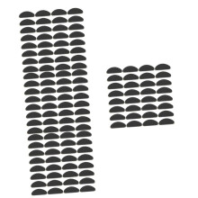 72 Pairs Silicone Nose Pads for Glasses Comfortable AntiSlip Cushions Pressure Relief Black