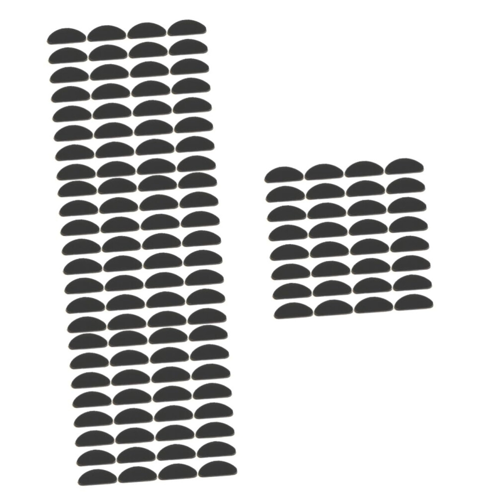 Black 72 Pairs Silicone Nose Pads For Glasses Comfortable Antislip Cushions Pressure Relief