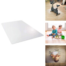 Office Chair Mat for Hard Floors, Non‑Slip Transparent Floor Protector, Durable 2mm Thick 80x150cm