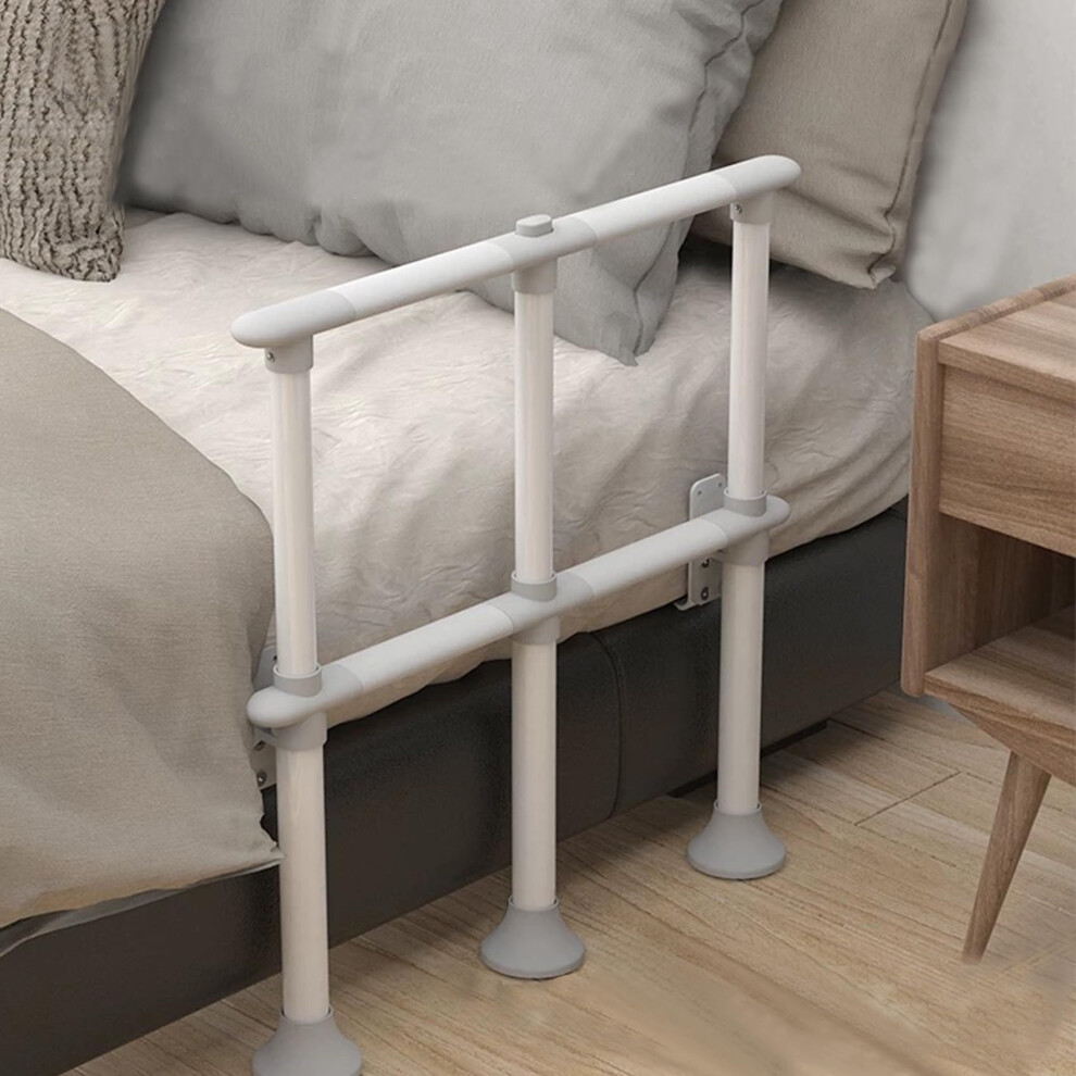 Bed Rails for Elderly with Adjustable Height, Ergonomic NonâSlip Handle and Reinforced Steel Frame