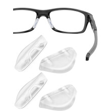 Replacement Nose Pads 2 Pairs – Clear Standard Fit Easy Replacement for Oakley Fives Squared Mainlink Turbine Sunglasses
