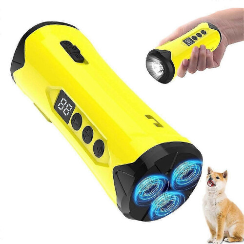 Ultrasonic Dog Repeller & Bark Deterrent Device with Flashlight - Effective Training Tool for Pet Behavior Control 1