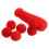 Red Sponge Balls Magic Trick Set Funny Close Up Magician Prop for Stage Comedy Visual Effect 4
