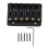 Electric Guitar Bridge 6 String 65mm Black Glossy Tailpiece Stable Tuning Durable Metal 1