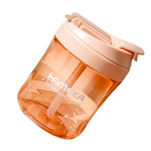 Kids Water Bottle 550ml Leakproof Dual Design Straw Cup for School Girls and Boys Easy Clean
