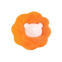 Laundry Hair Removal Ball with Lint Capture Mesh Design, AntiWinding Reusable Laundry Cleaning Ball Orange
