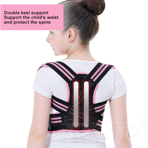 Kids Posture Corrector Adjustable Back Support Brace with Ergonomic Counterpull Design for Teens Blue Medium 2