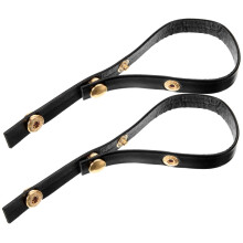 Adjustable Heel Straps for Heels Women, Secure Fit Black PU Replacement Ankle Straps for Pumps