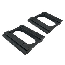 Ebike Battery Mount Pad Shockproof Rubber Spacer for Hailong G56 G70 Battery Black 2PCS