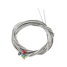 Stainless Steel Bass Guitar Strings with Color Ball Ends, Durable LongLasting Strings for Enhanced Sound