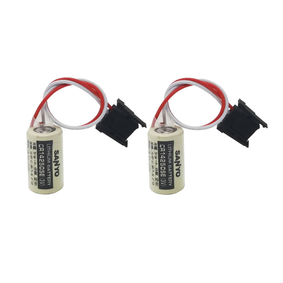 2 Pcs Cr14250se 3V Plc Lithium Battery, Longlasting Power And Reliable Memory Backup For Sanyo Fdk 1747Ba Slc500 9310869684541