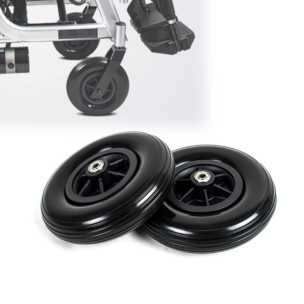 8 Inch Electric Wheelchair Front Wheels 200x50 Solid Tires NonPneumatic Puncture Pair