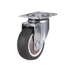 Non‑Marking TPE Caster Wheels Heavy Duty Furniture Swivel Chair Rollers with Brake Quiet Smooth Rolling Medium A