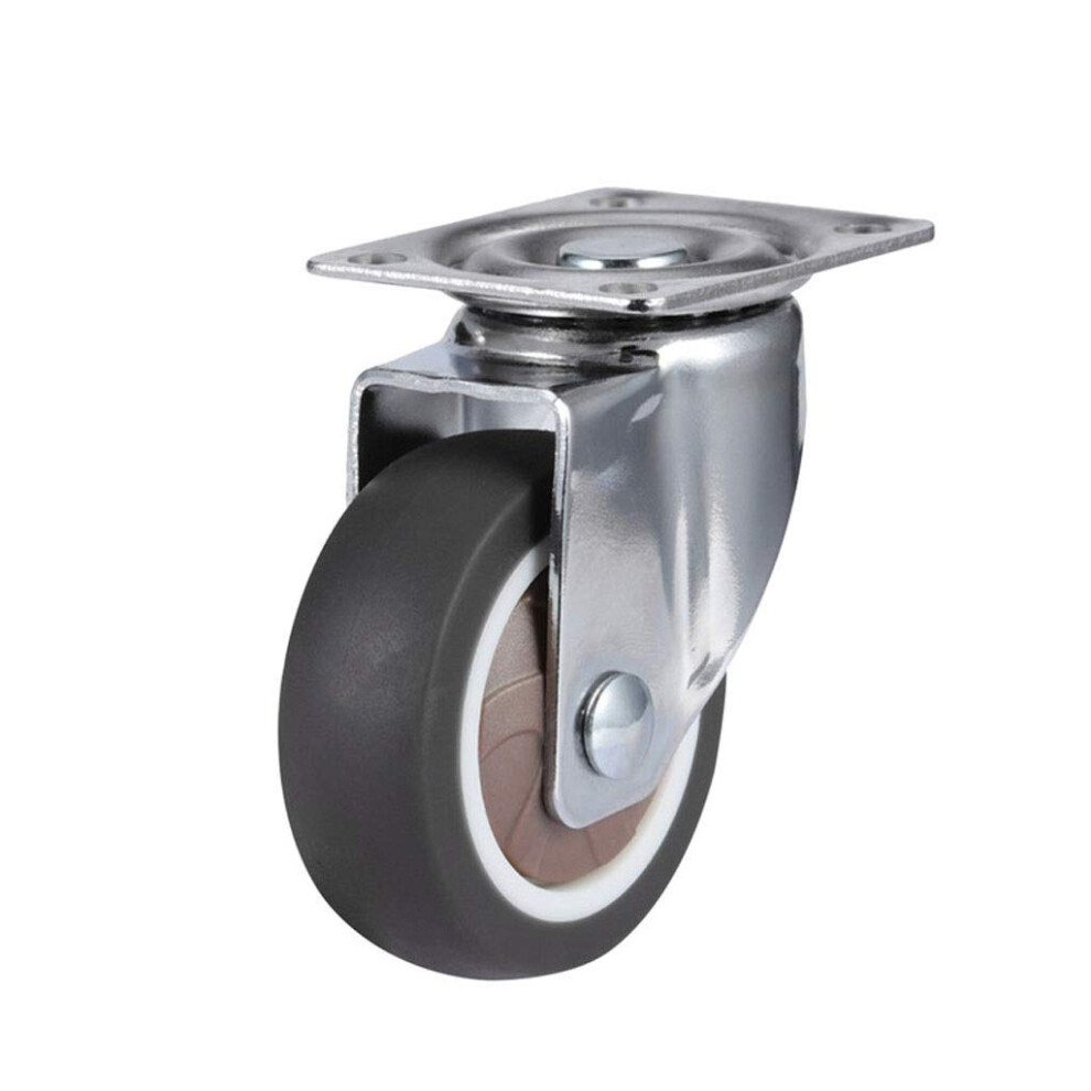 NonâMarking Tpe Caster Wheels Heavy Duty Furniture Swivel Chair Rollers With Brake Quiet Smooth Rolling Medium A 9351714917698