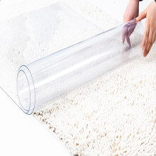 Clear Floor Protector Mat 2.3ft x 14.8ft ScratchResistant Transparent PVC Runner for Wooden Floors Kitchen Office
