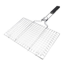 Portable BBQ Grill Rack Foldable Detachable Stainless Steel Barbecue Grate for Outdoor Cooking Camping