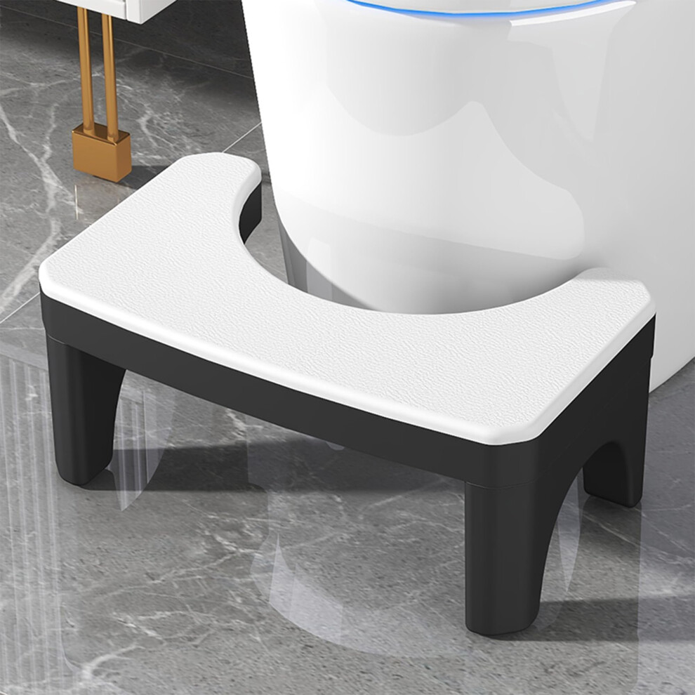 White/Black Toilet Stool For Adults, Nonslip Squatty Potty Step Stool, And Better Digestion