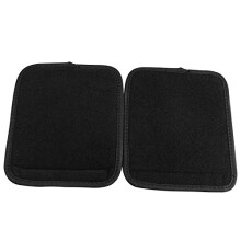 2pcs Shoulder Pad Replacement with PressureRelief Cushioning, Black Detachable Shoulder Pads for Bags, Guitar, Posture Corrector