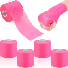 Athletic Underwrap Tape Foam Pre Wrap for Sports Taping, Breathable Skin Protection Roll Pink 2.8'x29.5Yds