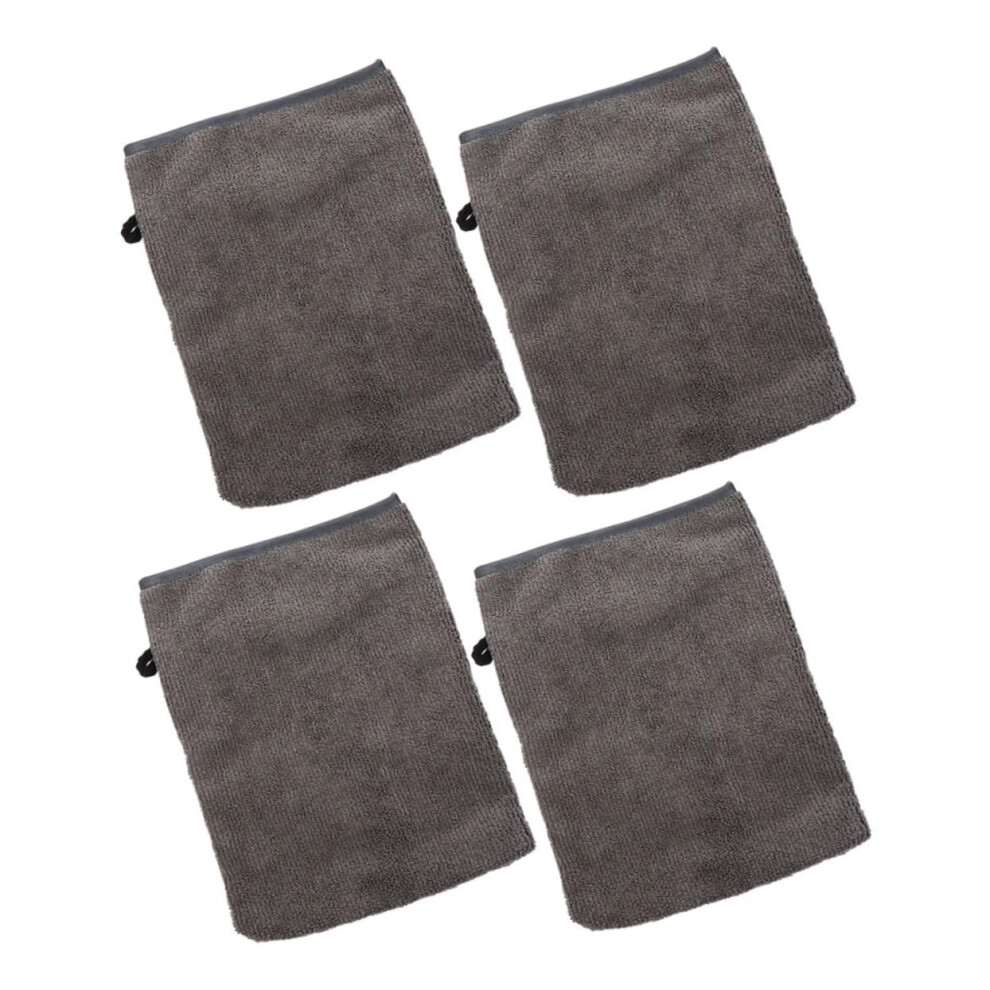 4pcs Reusable Makeup Remover Pads and Face Cleaning Mitts for Gentle Facial and Eye Cleansing