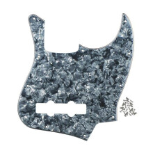 Bass Guitar Pickguard Neutral Grey Pearl Finish 4 String Jazz Bass Scratch Plate Replacement