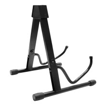 Metal A Frame Guitar Stand Ukulele Holder with Stable Support Foldable Space Saving Design