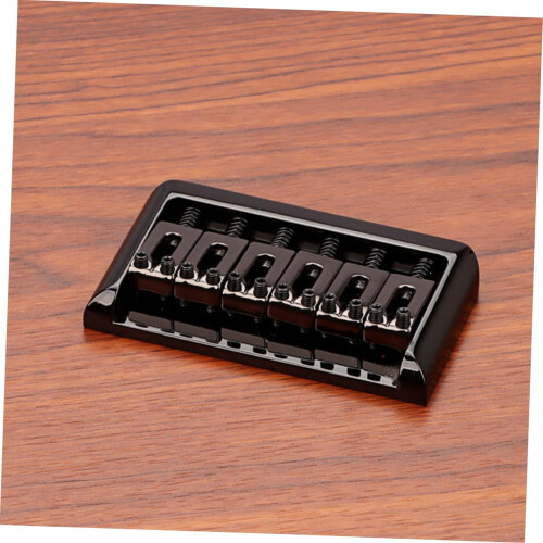 Electric Guitar Bridge Plate Replacement Set, Durable 6 String Saddle Bridge with Stable String Alignment 2