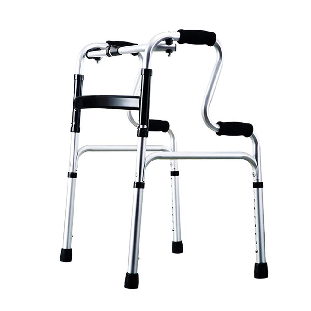 Folding Rollator Walker for Seniors, Adjustable Lightweight Aluminum Mobility Aid with Armrest Support