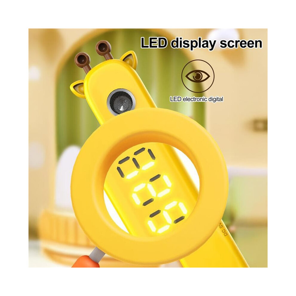Kids Digital Height Measuring Device Cartoon Giraffe Cordless Height Stadiometer Portable Accurate  Children Adults
