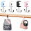 4-Pack Detachable Movable Hook Adjustable Hooks for Table & Desk, Double-Hook Heavy-Duty Bag Holder 3