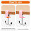 4-Pack Detachable Movable Hook Adjustable Hooks for Table & Desk, Double-Hook Heavy-Duty Bag Holder 6