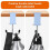 4-Pack Detachable Movable Hook Adjustable Hooks for Table & Desk, Double-Hook Heavy-Duty Bag Holder 7