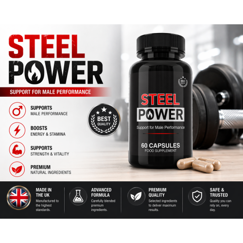 Steel Power Performance Support 60 Capsules 2