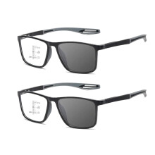 Ultra Light Blue Light Blocking Reading Glasses +4.00, Black Square Frame Readers for Men and Women