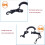 Scuba Diving Camera Light Lanyard with Quick Release Buckle Clip Red + Pink 2
