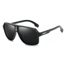 Men's Oversized Polarized Aviator Reading Sunglasses 1.25x UV Protection Anti‑Glare Shades Black