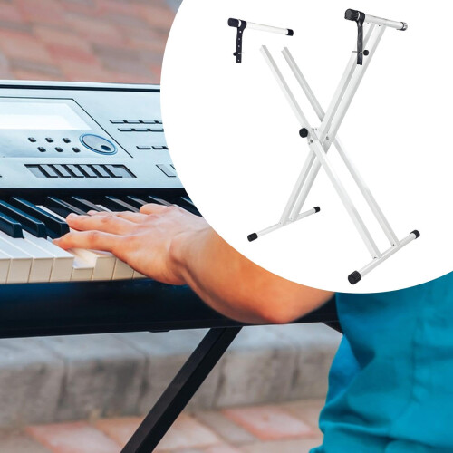 Adjustable Digital Piano Stand with Stable Support Frame and Quick Foldable Design for Travel 2