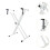 Adjustable Digital Piano Stand with Stable Support Frame and Quick Foldable Design for Travel 4